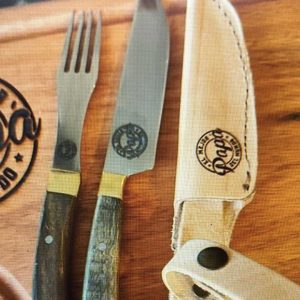 Grabado en tenedor y cuchillo